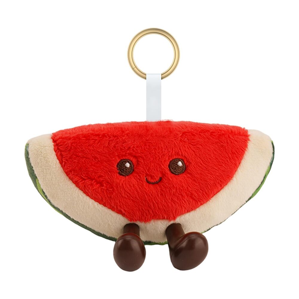 5127 Cute Plush Keychain Kawaii Fruit Bag Charm Girls Novelty Keychain